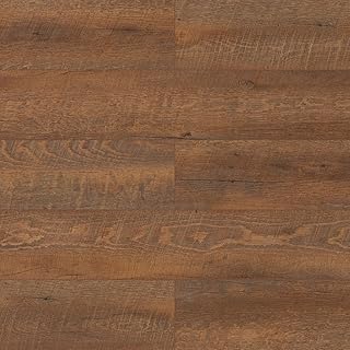 SPC Vinyl Flooring Plank Cut Samples Click‑Lock Rigid Core Waterproof Wood Look from Real Planks DIY Click Installation 20mil Wear Layer,Rosewood