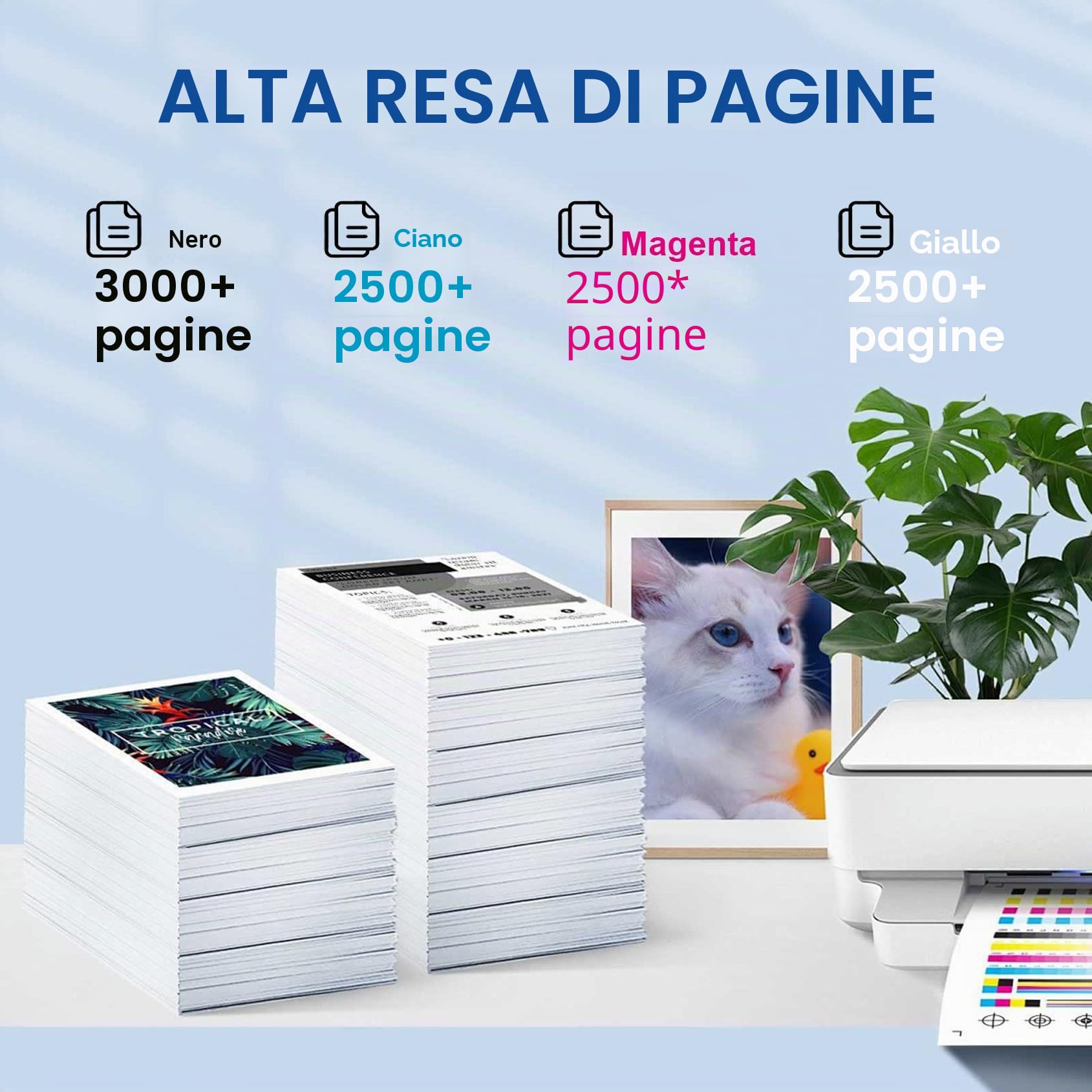 Cartuccia Toner C230 Cartucce Toner Per Stampante C235 006R04391 006R04392 006R04393 006R04394 Sostituzione Compatibile (senza Chip, Alta Resa) per Xerox C230 C235 Stampanti,4 Colors-1Pack