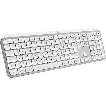 Logitech MX Keys S Wireless Keyboard, Low Profile, Fluid Quiet Typing, Programmable, Backlighting, Bluetooth, USB C Rechargea