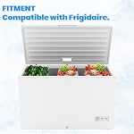 KUAFU 2 X 5304512718 24.5" Panier de rangement Compatible avec Frigidaire Coffre congélateur Organisateur Bins Accessoires de rangement
