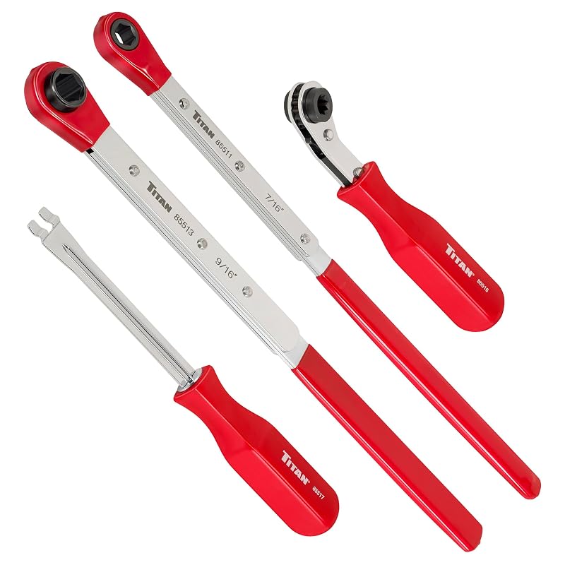 Kit Titan 85569 com 4 Peças para Ajuste de Freios e Chaves para Slack Adjuster