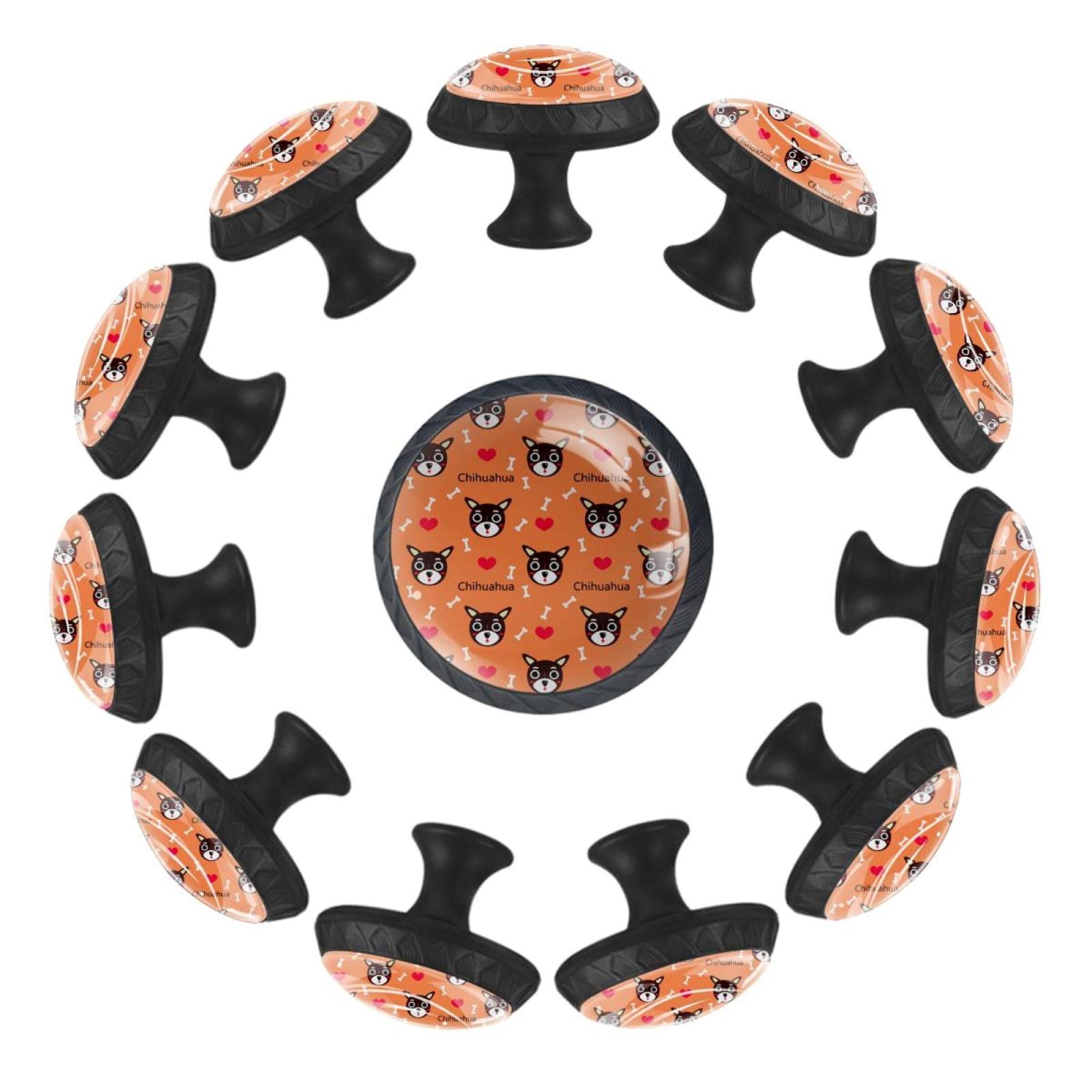 Boutons de tiroir ronds chien 35 mm pour remplacer les poignées tristes