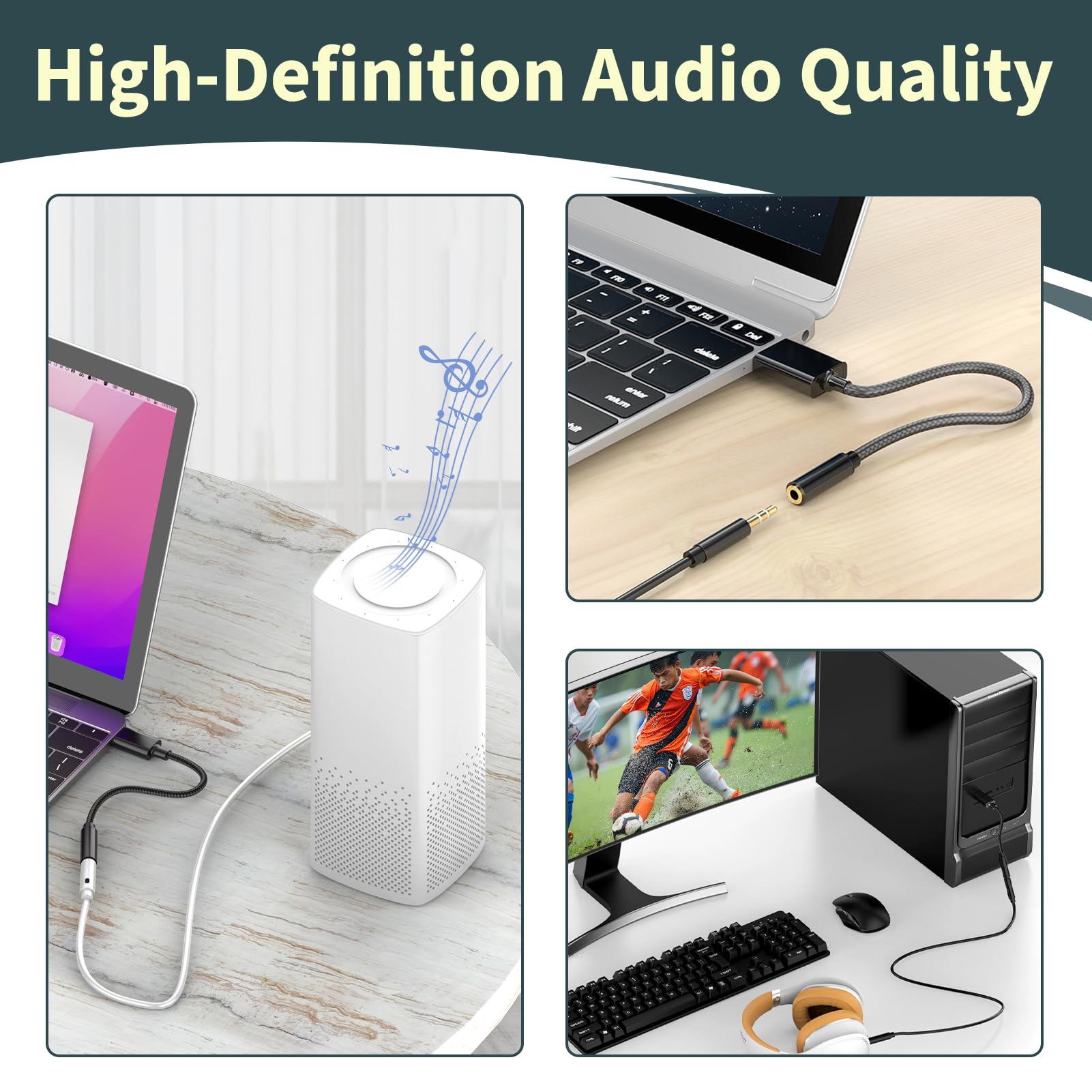 Adattatore Audio USB A Jack 3,5mm - Scheda Esterna Per Cuffie E Microfono | Plug And Play Per PC, PS4, Mac - Foto 11