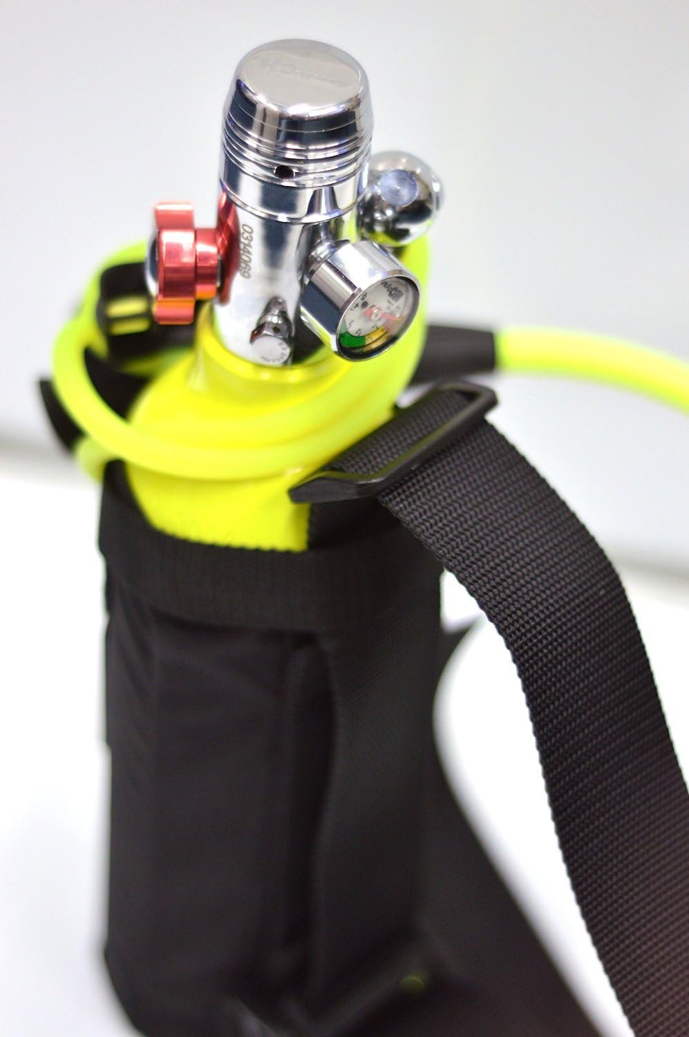 DXDIVER Bailout Pony Bottle Diving Kit with Nylon Belt - Hose - 13 cf Tank - Button Gauge - Regulator - Fill Adapter - Back Up Air Scuba Dive Egressor