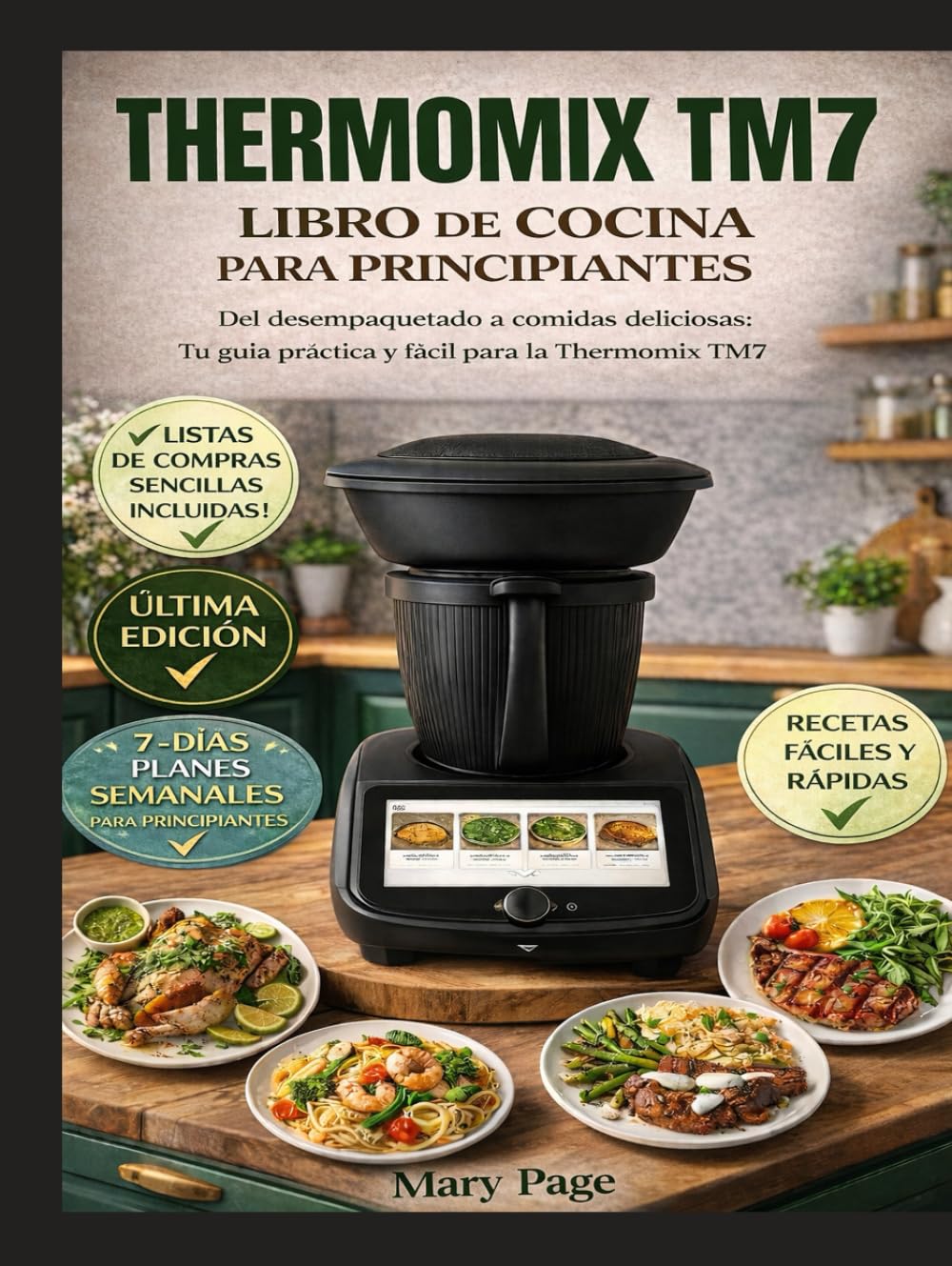 THERMOMIX TM7 LIBRO DE COCINA PARA PRINCIPIANTES: Del desempaquetado a comidas deliciosas: Tu guía práctica y fácil para la Thermomix TM7