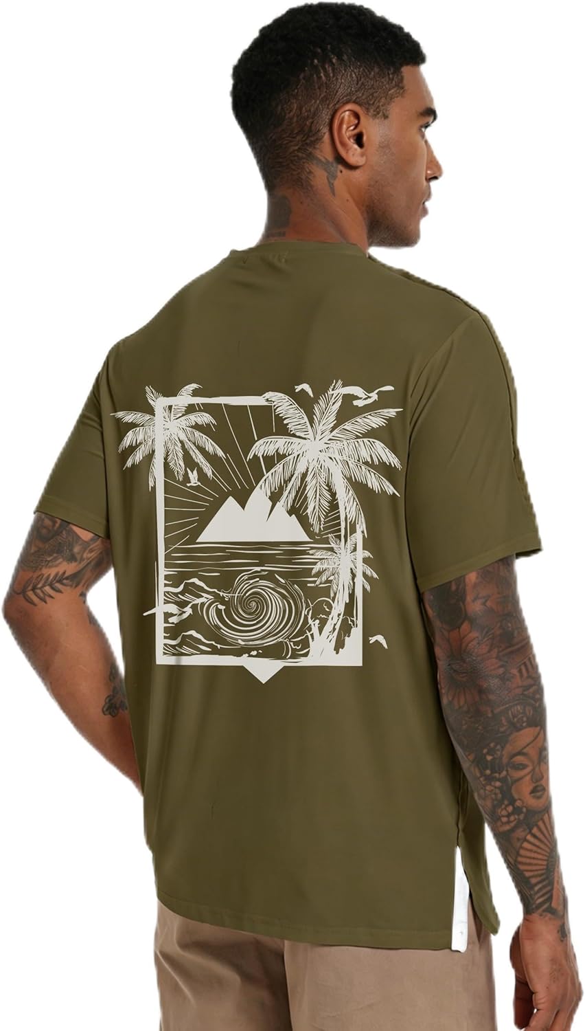 Post Shoulder Surgery Recovery Shirts for Men - Tear Away Snaps Adaptive Chemo Port & Rotator Cuff Shirt Short Sleeve