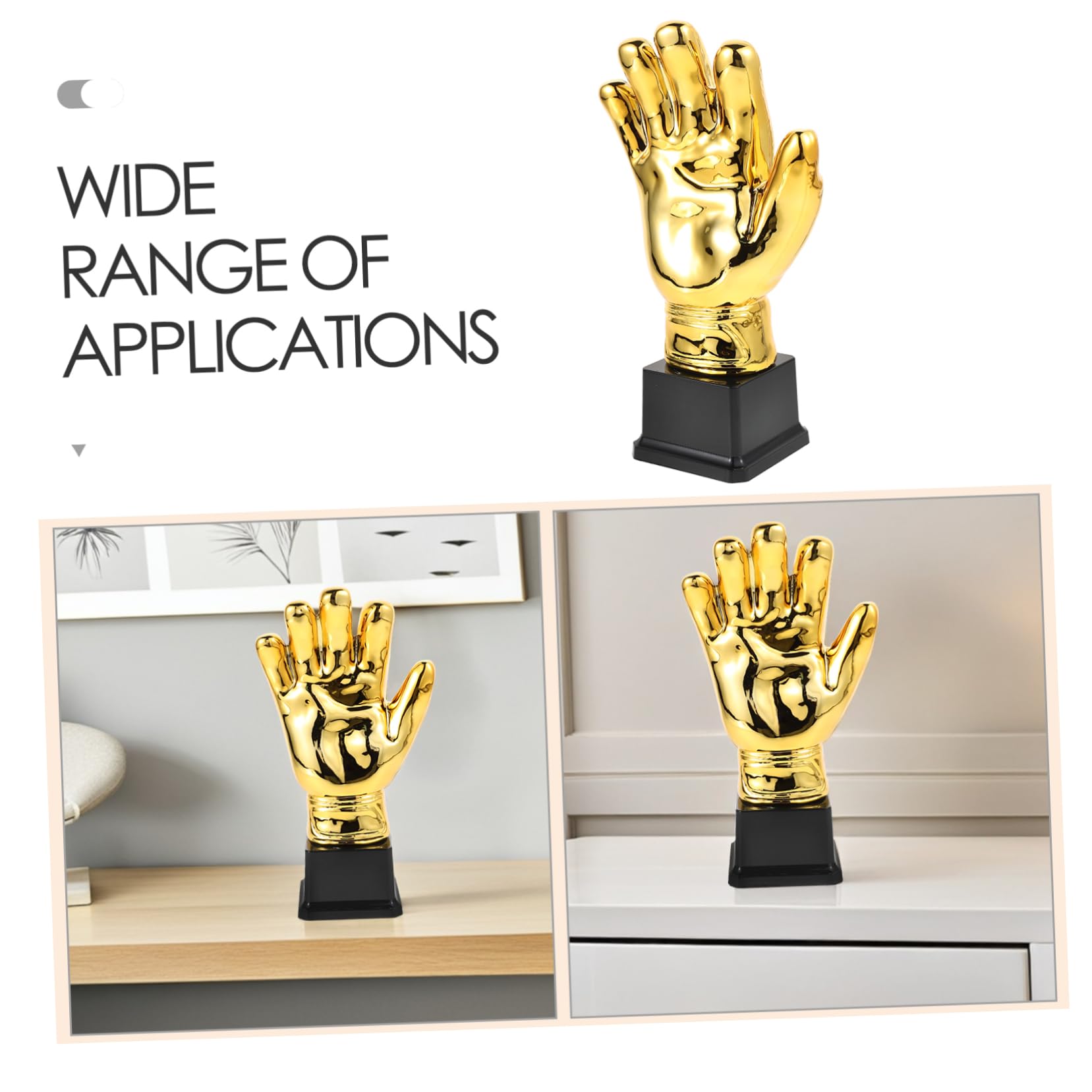 SUPVOX Guanto d'oro Calcio per Portiere in Plastica Premio Decorativo per Competizioni Scolastiche E Campionati Amatoriali