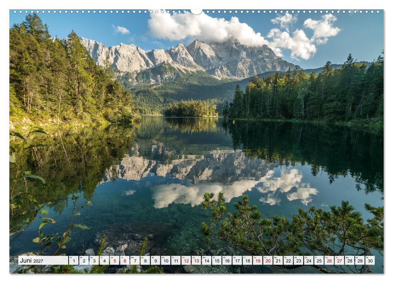 CALVENDO - Ein Sommer rund um Garmisch-Partenkirchen (Wandkalender 2027 DIN A2 quer), Monatskalender: Eine der schönsten Gegenden Deutschlands in einem Kalender vom Reisefotografen Peter Schickert.