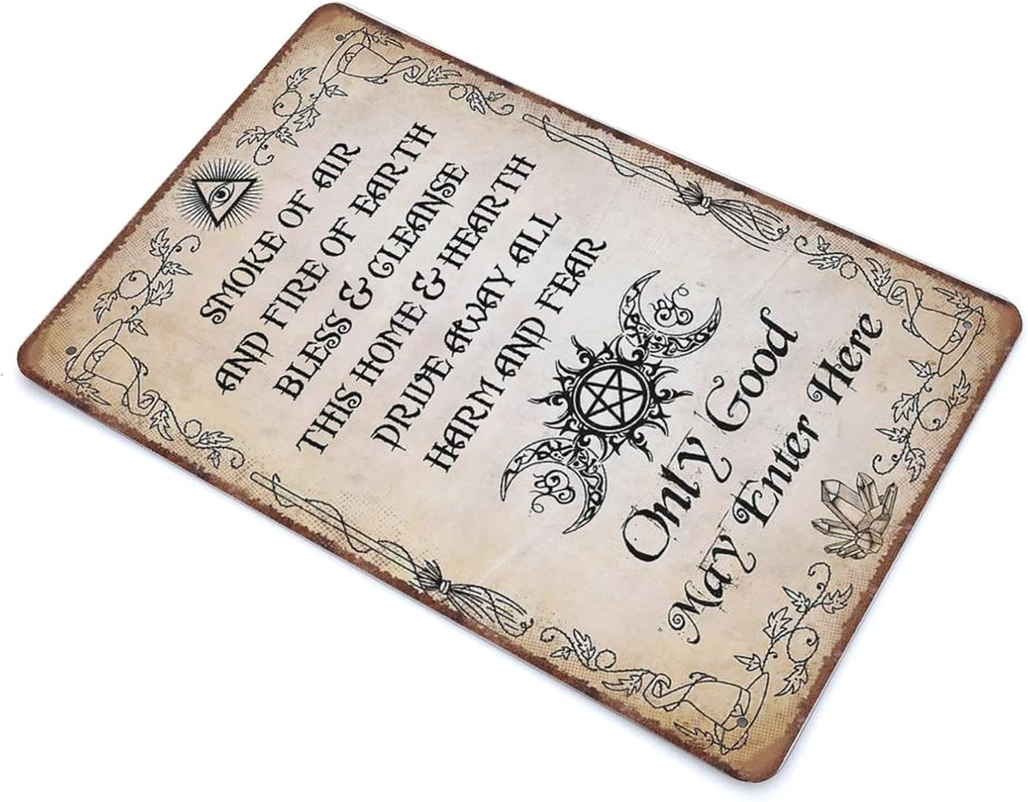 DAIERCY Witch Home Blessing Only Good Enter Here Come Tin Signs, Witch Wall Art, Witch Gift Funny Vintage Metal Sign Plaqu Poster Pub Bar Kitchen Garden Bathroom Home Decor, 140x200 mm 3 71QFRvK7rDL. AC SL1500