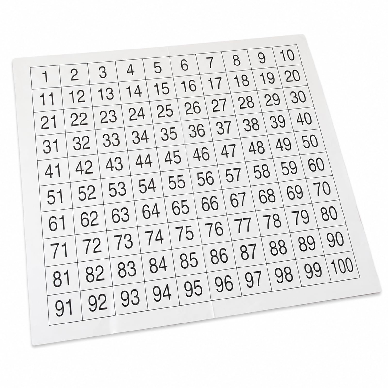Shentu Hundred White Wall Chart Large 110X107Cm Wipe Clean Dry Erase Numbers 1 To 100 Learning Grid Educational Maths Poster Sheet Square Classroom Graphic Board Grid Pack Of 1