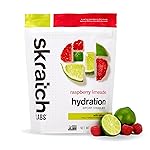 Skratch Labs Hydration Powder | Sport Drink Mix | Electrolytes Powder for Exercise, Endurance, and Performance | Raspberry Limeade with Caffeine | 20 Servings | Non-GMO, Vegan, Kosher