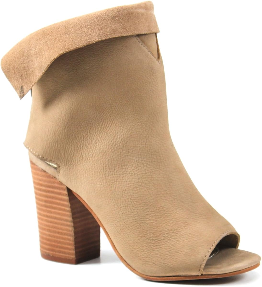beige booties open toe