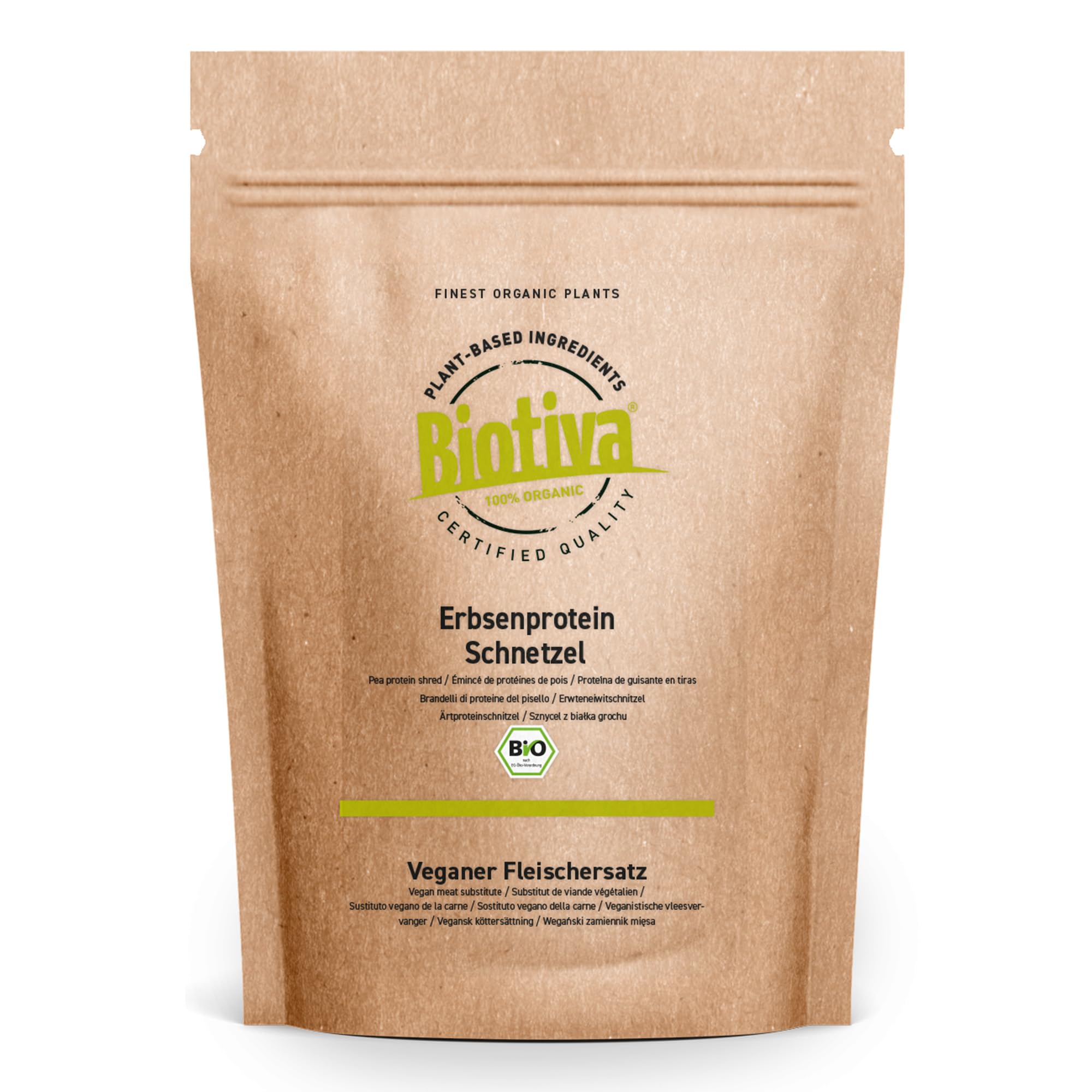 Biotiva Proteína de Guisante en tiras 400g Vegano Sustituto de la carne
