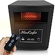 LifeSmart Infrared Quartz Space Electric Heater w/Remote & Digital Display, 1500W, Black - Portable Indoor Heating Machine for Large Rooms and Office Spaces