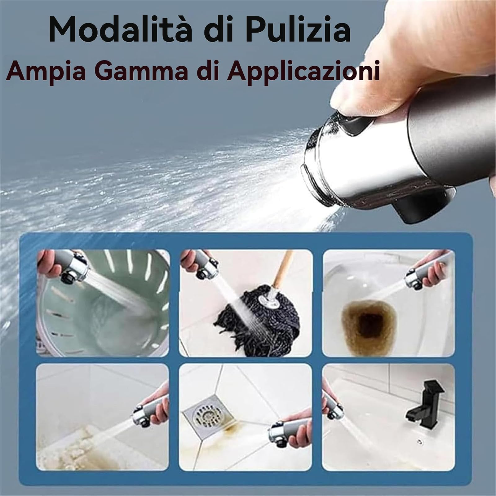 Pulifer - Alcachofa de ducha de alta presión, sistema de ducha de ahorro de agua de 3 ajustes con filtro integrado y 10 filtros de repuesto para eficiencia energética y agua limpia