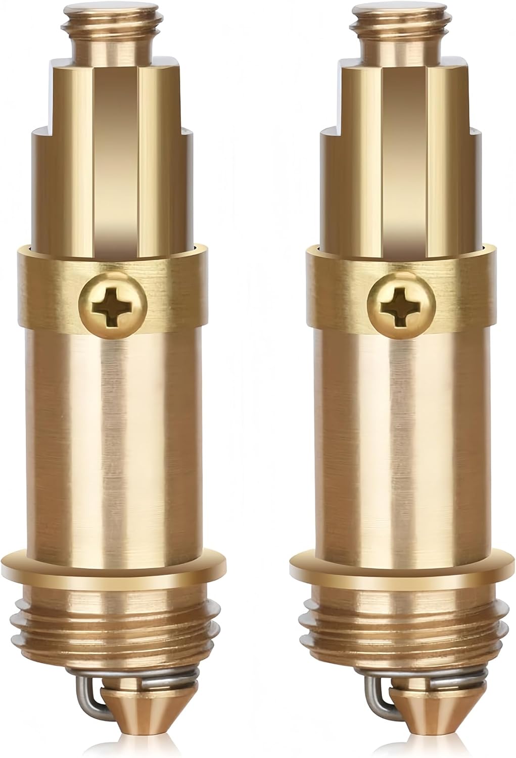2Pcs Sink Pop Up Stopper Replacement, Bathroom Sink Clicker Pop Up Bolt Bathroom Clicker Bolt Replacement Drain Plug for Basin, Fits Most Sinks & Tubs