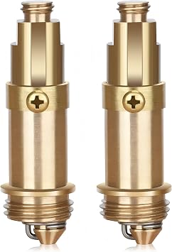 2Pcs Sink Pop Up Stopper Replacement, Bathroom Sink Clicker Pop Up Bolt Bathroom Clicker Bolt Replacement Drain Plug for Basin, Fits Most Sinks & Tubs
