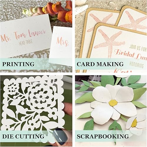 Miniatura 4 de Cardstock Warehouse Speckletone Madero Beach Sand - 12 x 12 pulgadas - 80 libras  7.58 ozm 100% reciclado de alta calidad - 25 hojas