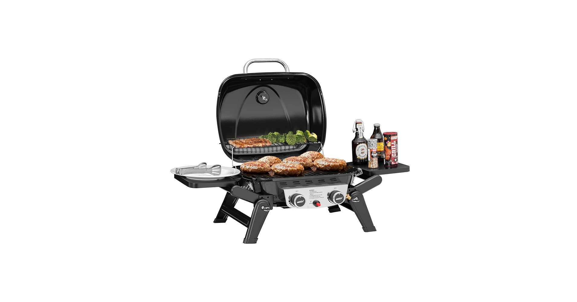 テーブル・チェア・ハンモック SmartPeak 2 Burner Grill Table 120cm Amazon.com: Grills House 2-Burner Portable Propane Gas Grill
