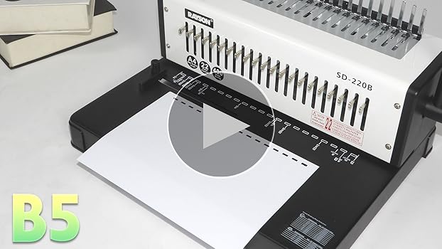 Amazon.co.jp: RAYSOONER SD-220B 製本機 コームリング 角穴 1