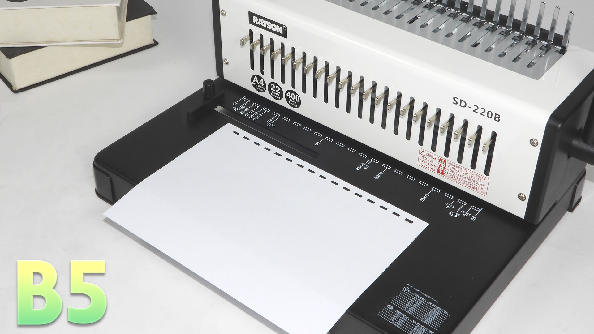 Amazon.co.jp: RAYSOONER SD-220B 製本機 コームリング 角穴 1～21穴