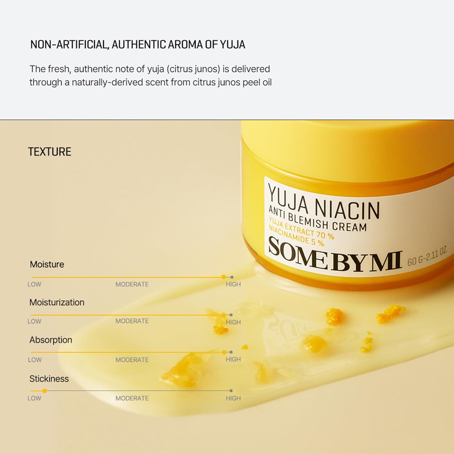 SOME BY MI Yuja Niacin Anti Blemish Cream – 2.02oz, 60ml – Korean 5% Niacinamide Face Moisturizer to Brighten Dull-Looking Skin – Dark Spot Remover with Alpha-Bisabolol for Face – Korean Skin Care - Image 9