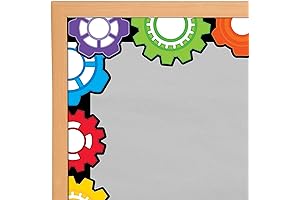 12-Piece Stem Gears Bulletin Board Border