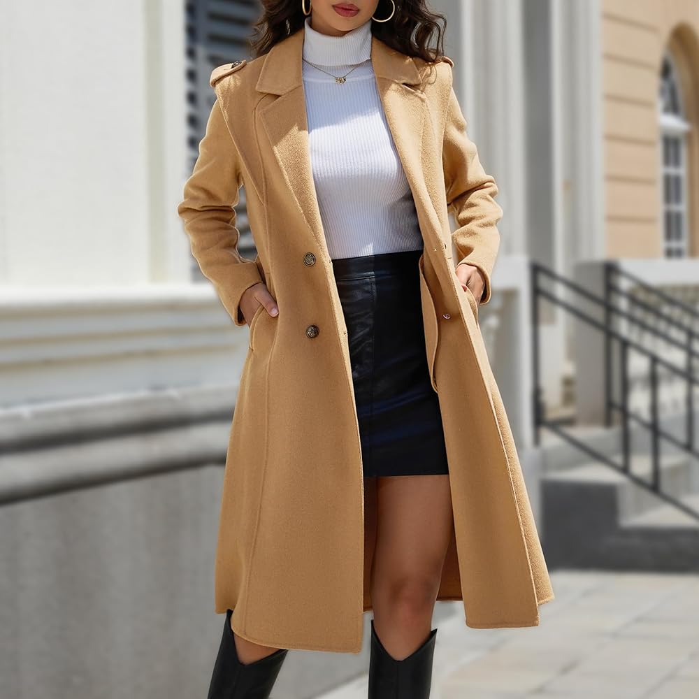 Amazon.com: Wool Blend Wrap Coat Women's Superior 70% Wool