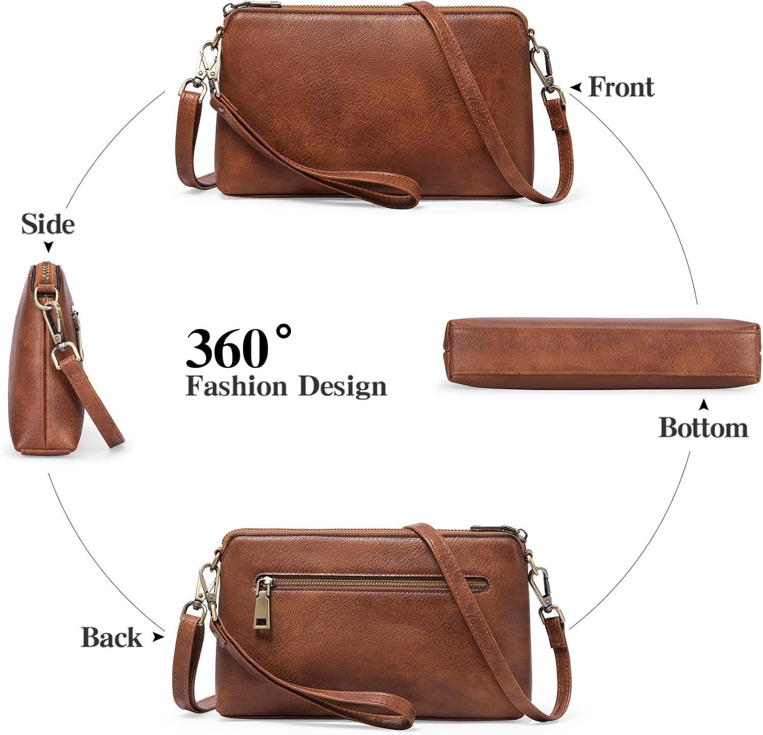 GAEKEAO Crossbody Bags for Women RFID Blocking Leather Cross Body Bag Purses Women's Crossbody Handbags - Image 5