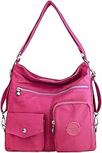 NOTAG Women's Handbag, Multi-Pocket, Waterproof Nylon Shoulder Bag with Travel