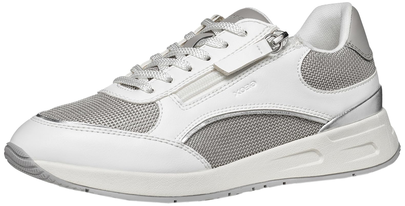 Geox Women's D BULMYA B Trainers, White/Skirt, 41 EU