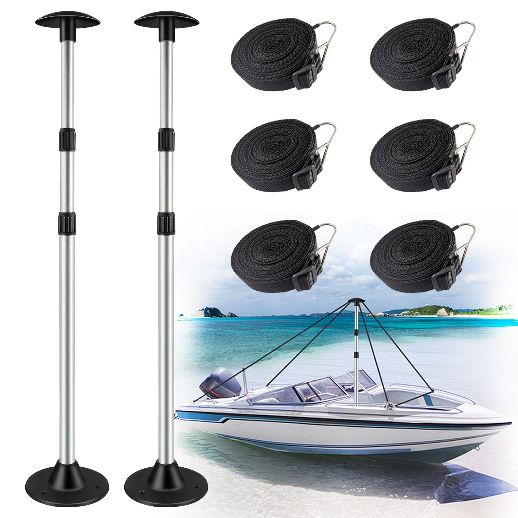 Boat Cover Support Pole 2Stage Extension Adjustable Support Pole