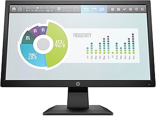 HP P204v 19.5-inch Monitor, Anti-glare; LED backlights, Brightness; Color control; Energy saving; Exit; Image control;No integrated camera, HP Display Assistant
