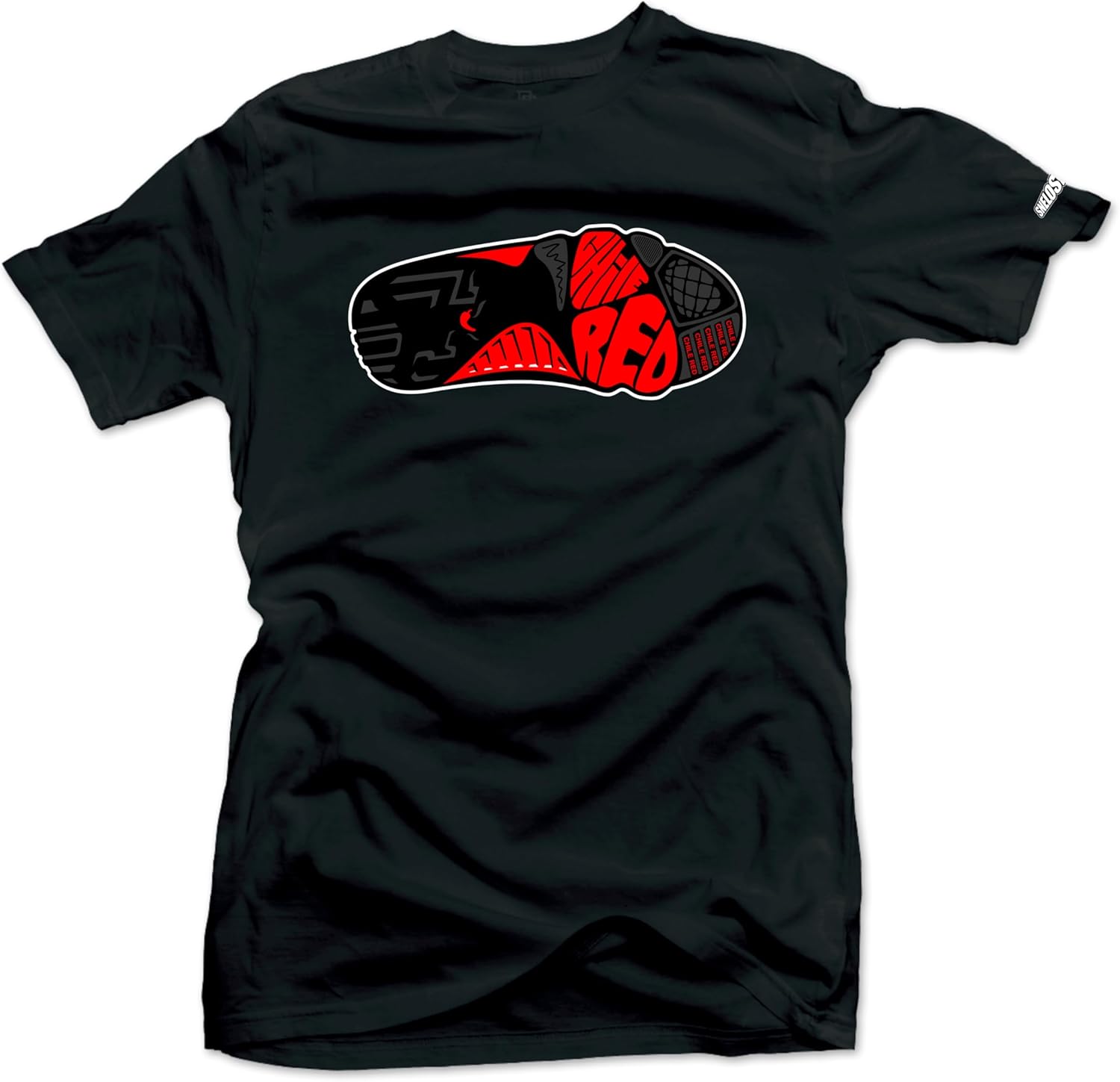 SNELOS Sneaker Matching Graphic Tee – Chile Red Inspired Streetwear T Shirt for Men