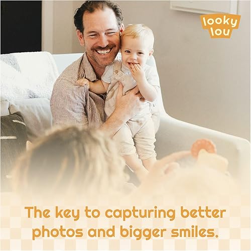 Miniatura 5 de Looky Lou - Clip de teléfono de sonajero de león para fotos de bebé, fotografía de recién nacido, hitos mensuales, accesorios para sesión de fotos y