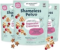 Vista 15 de Shameless Pets Golosinas para gatos con Catnip y pollo para la salud digestiva, crujientes