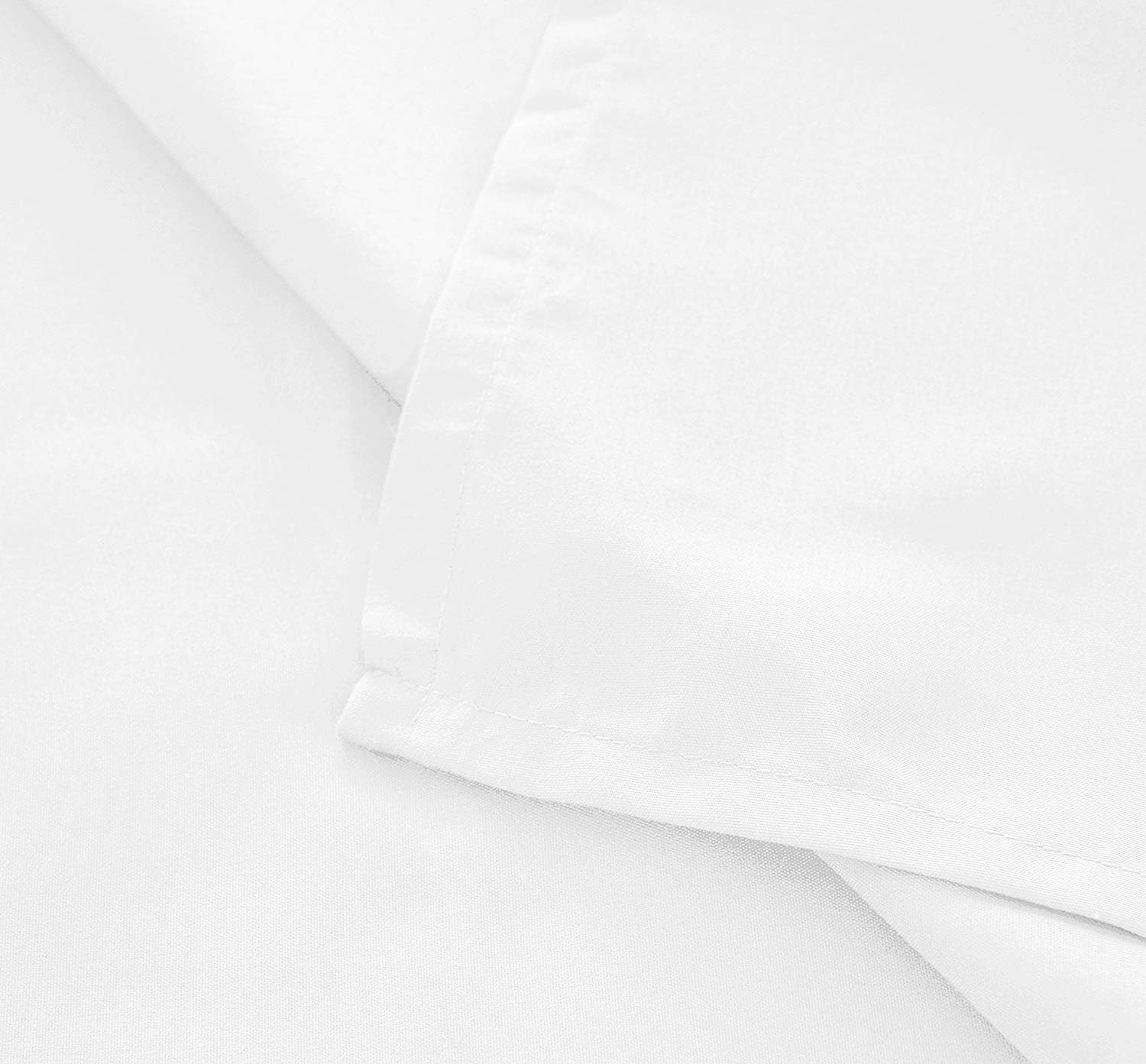 Cotton Bed Sheets 4 Piece Set 400 Thread Count 100% Extra Long Staple Luxurious & Hypoallergenic Bedding Hotel & Home Collection Deep Pocket 10-18 inches (Twin-XL,White Solid) : Home & Kitchen