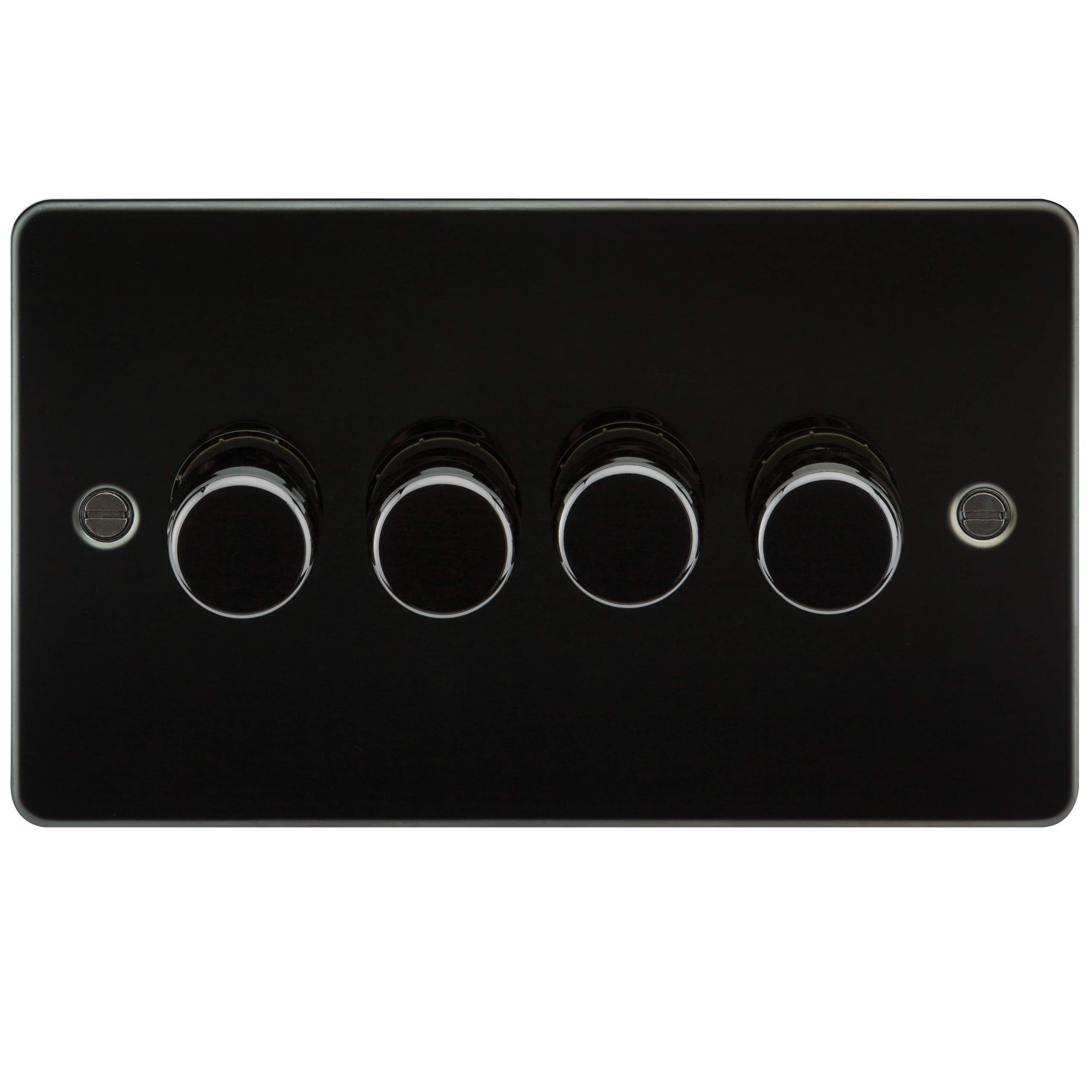 Flat Plate 4G 2 way 10-200W (5-150W LED) trailing edge dimmer - Gunmetal