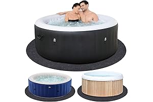 Jacuzzi Mats for Bathtub 90 Inch, Waterproof Round Anti-Slip Smooth Surface Pool...