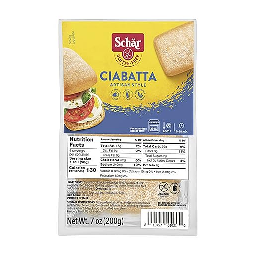 Schar's Gluten Free Ciabatta Rolls - Case of 6