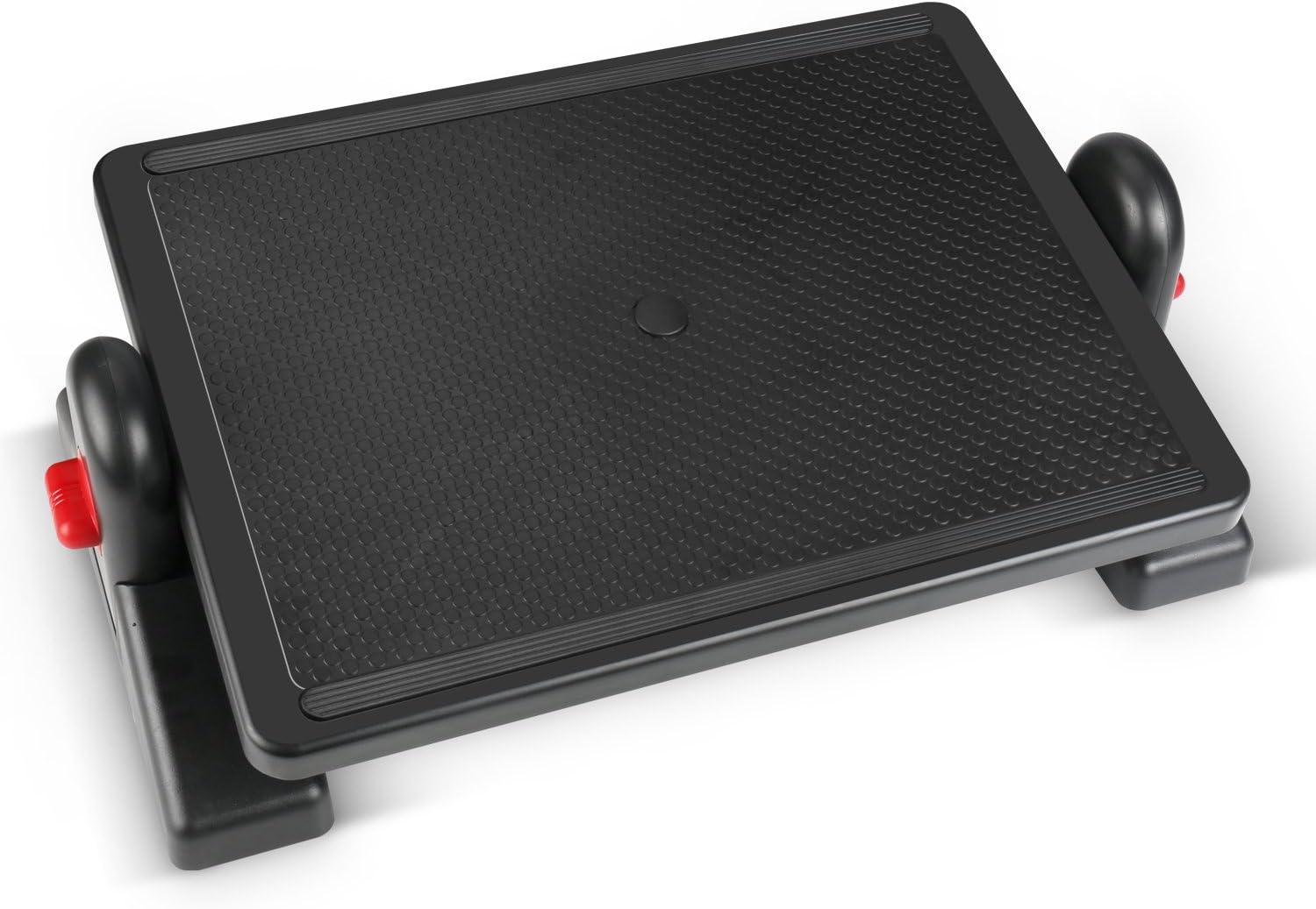 Foot Rest Adjustable Height Tunuti Portable Comfortable Ergonomic Foot Massage Relieve Pain Tired Reduce Deep Vein Thrombosis Risk For under Desk Office Home Airplane with 2 Different Height Positions