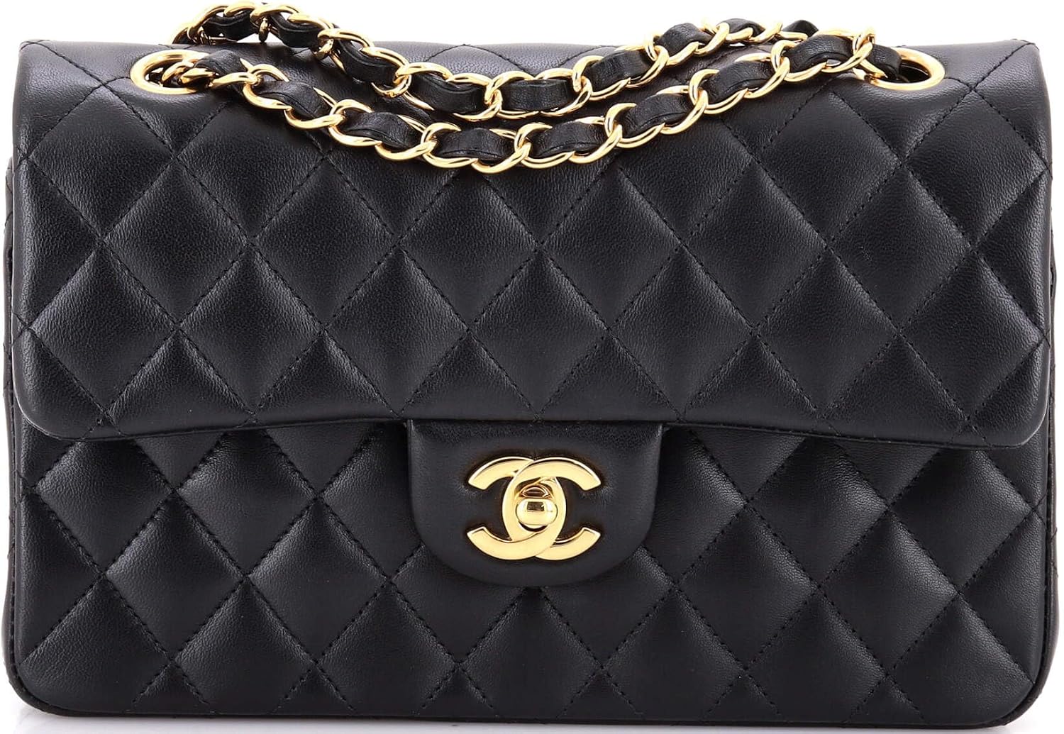 Amazon.com: Chanel, Pre-Loved Classic Double Flap Bag Quilted Lambskin
