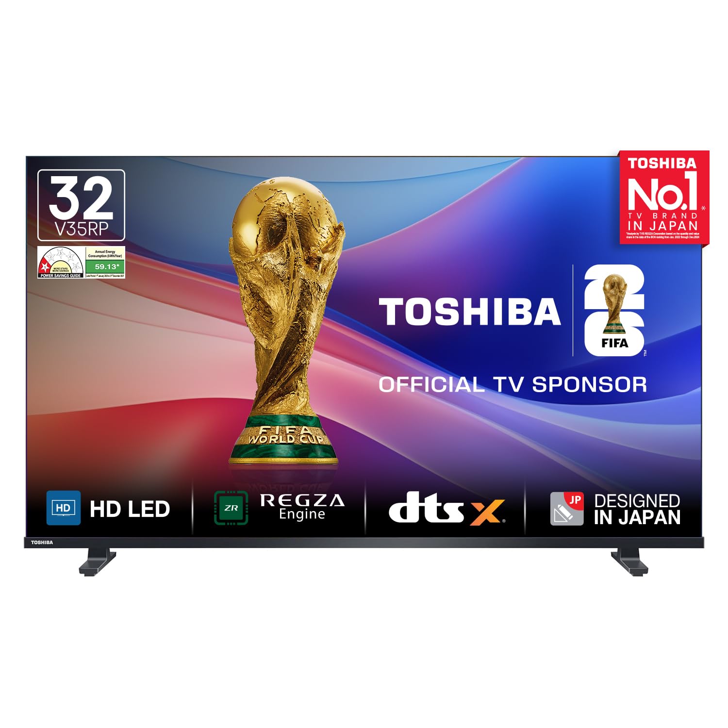 TOSHIBA 80 cm (32 inches) V Series HD Ready Smart LED TV 32V35RP (Black)