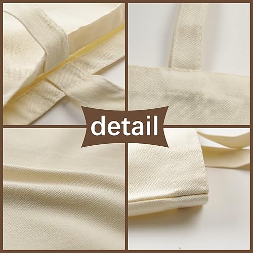 Miniatura 3 de OKBA 15 bolsas de lona en blanco a granel, bolsas de sublimación, bolsas de poliéster para sublimación de 12.2 x 14.2 in, manualidades de