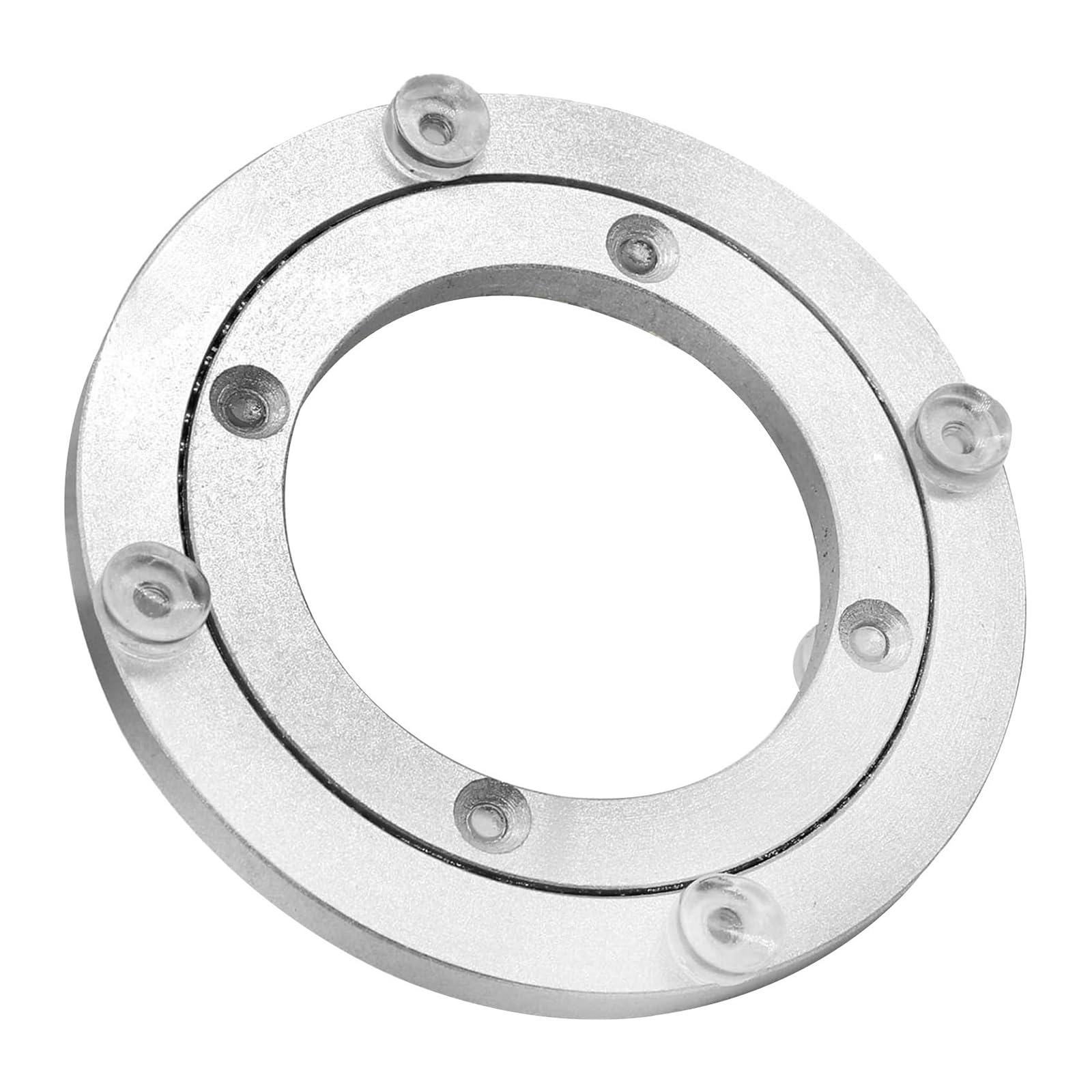 Talerz obrotowy pochłaniający dźwięk ze stopu aluminium, okrągła podstawa, wysoka obciążalność, nadaje się do użytku domowego, lite drewno, marmurowy stół do jadalni (400 mm)