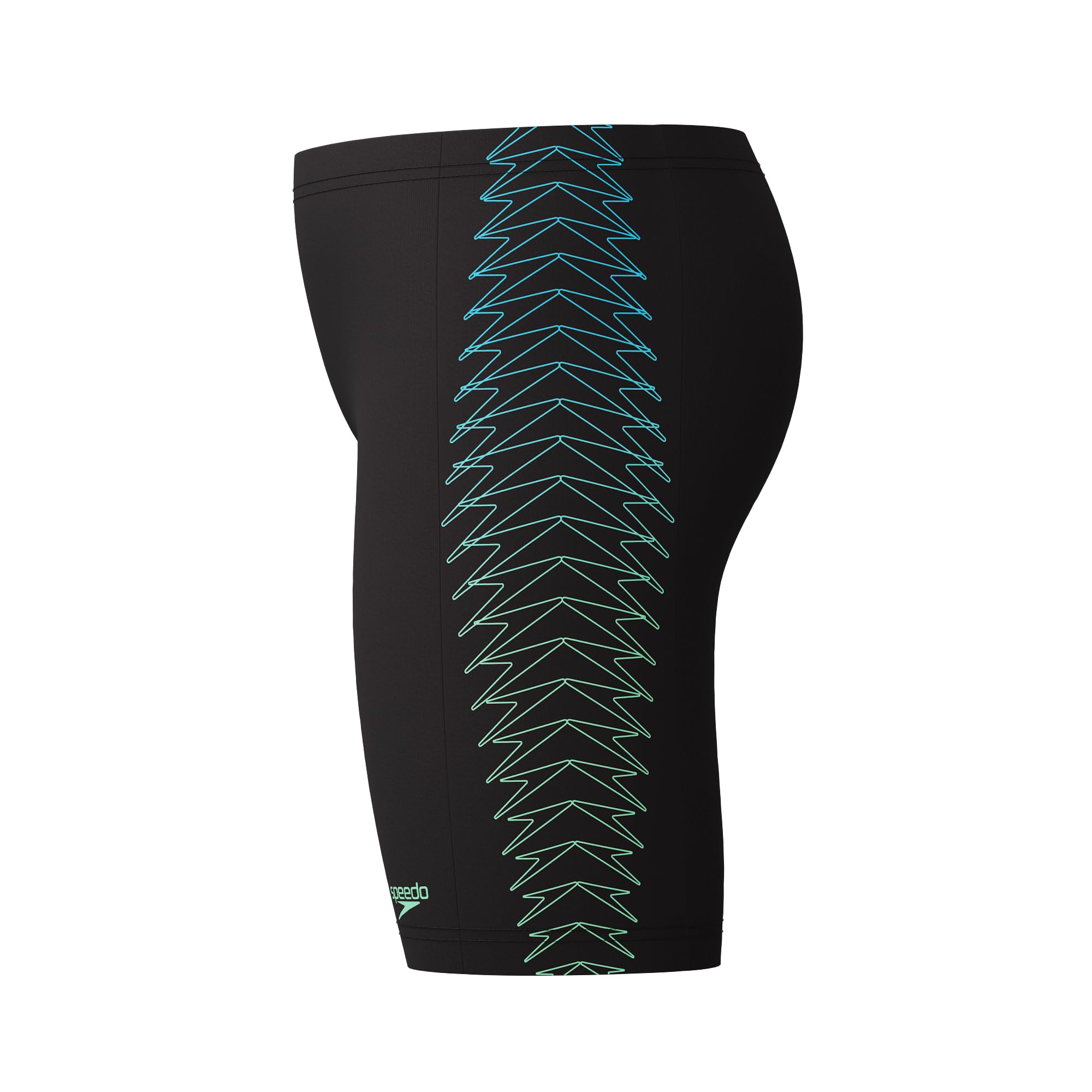 Speedo Traje de baño Plastisol Placement Jammer para niños, color verde