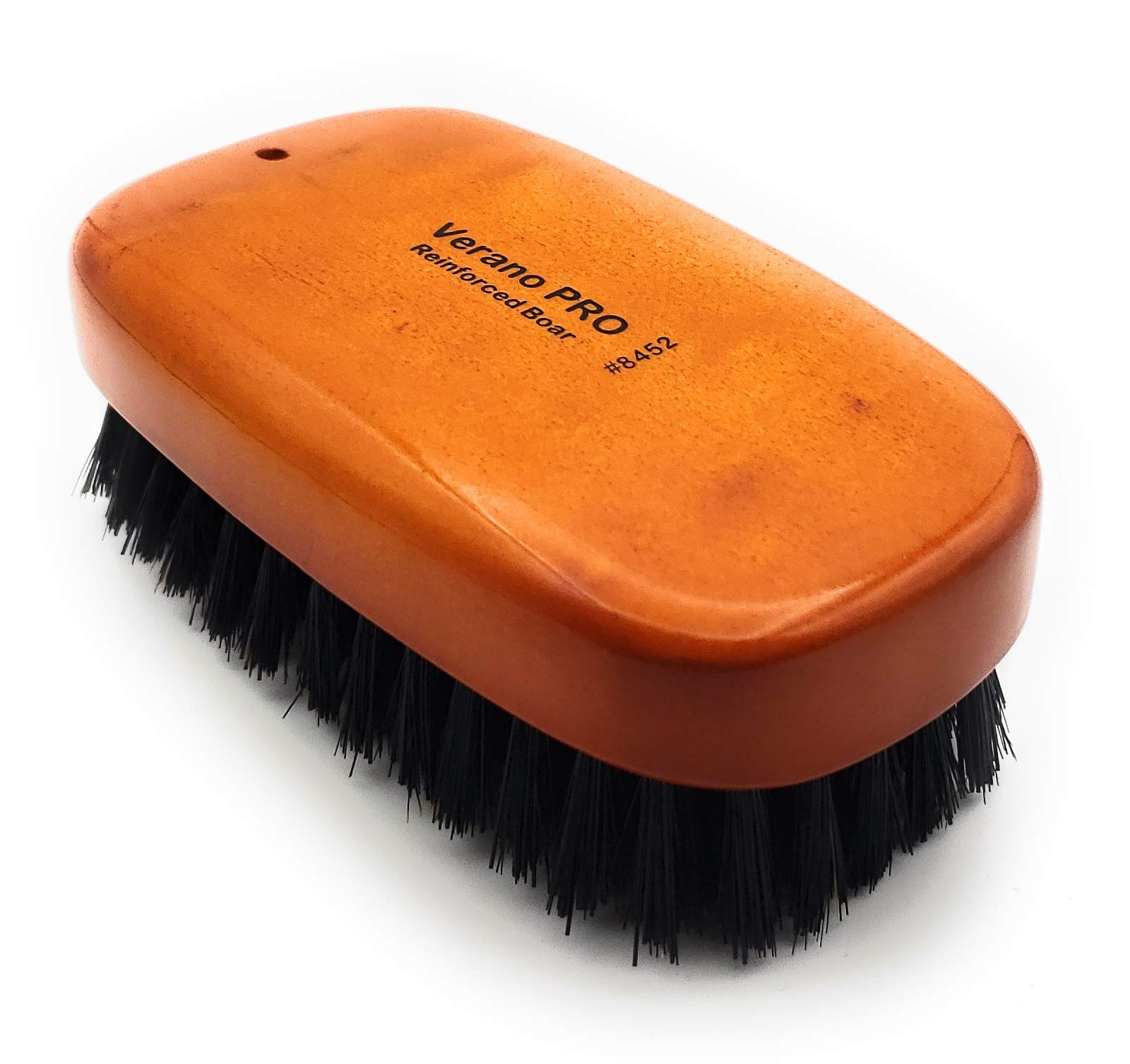 Verano Pro Boar Bristle 9-Row Reinforced Rectangular Palm Wave Brush #8452