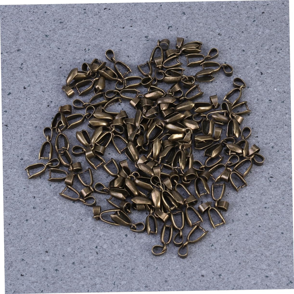 TEHAUX 100pièces Connecteurs Métalliques Pour Perles Et Pendentifs Pinces à Pendentif Apprêts Pour Bijoux Diy Bronze