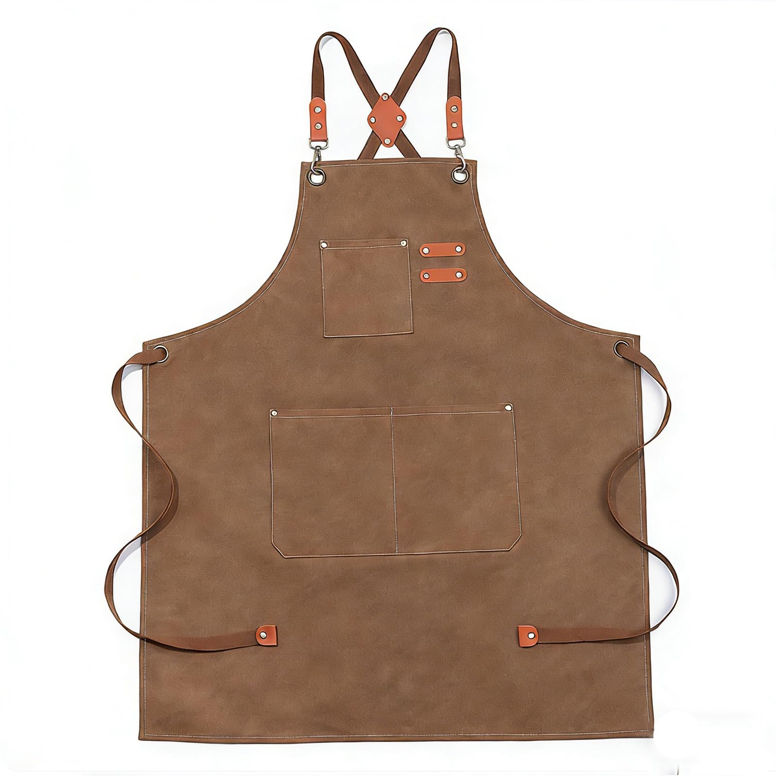 Chef Apron for Men & Women Adjustable， Waterproof Apron with Pocket，Kitchen Cooking Aprons for BBQ，Baking ，Coffee House& Restaurant