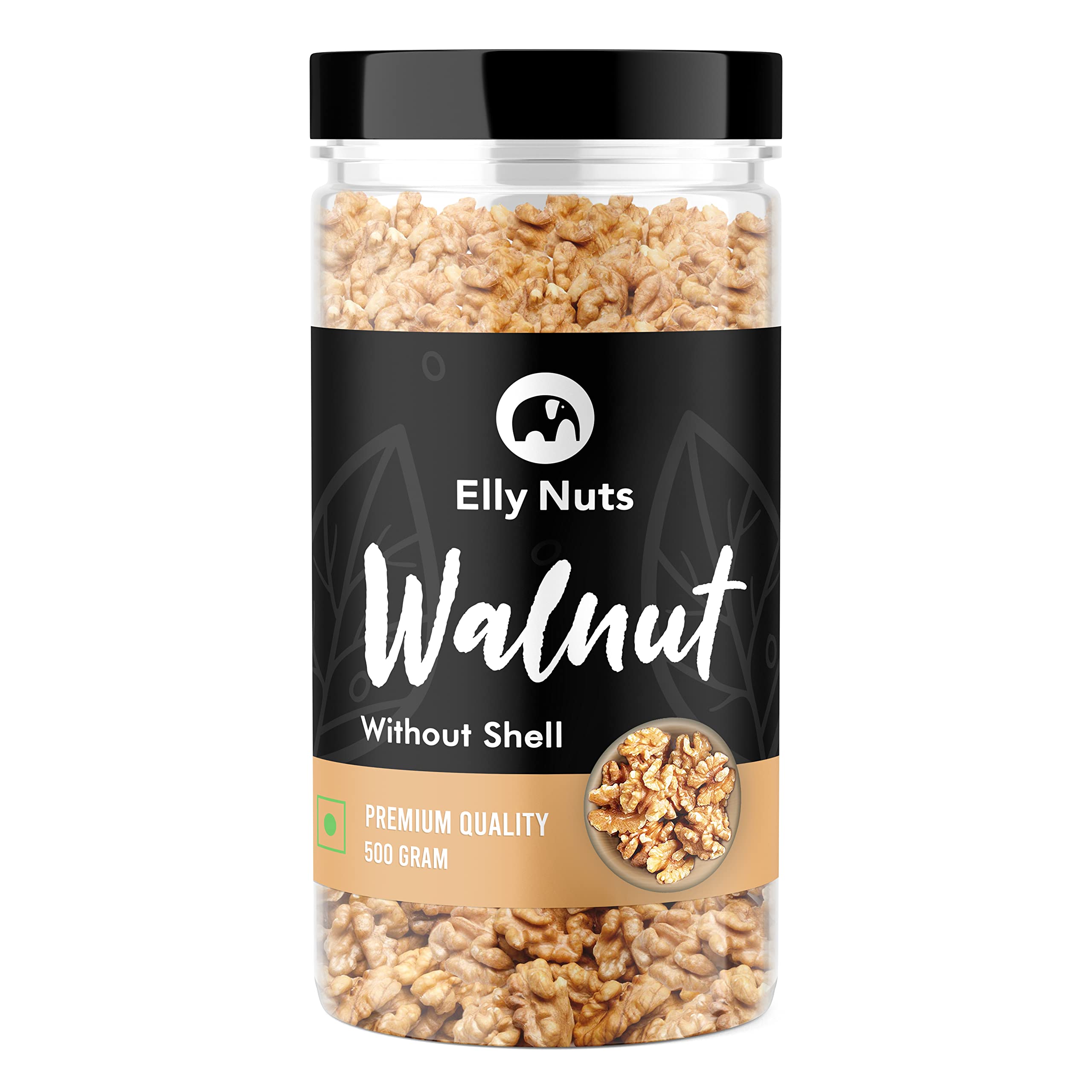 Kashmiri Walnut Kernels Akhrot Giri Without Shell 500 gms |Grade - 4 Piece Healthy Walnut without shell Dry Fruit [Jar Pack] - Diwali Gift Pack